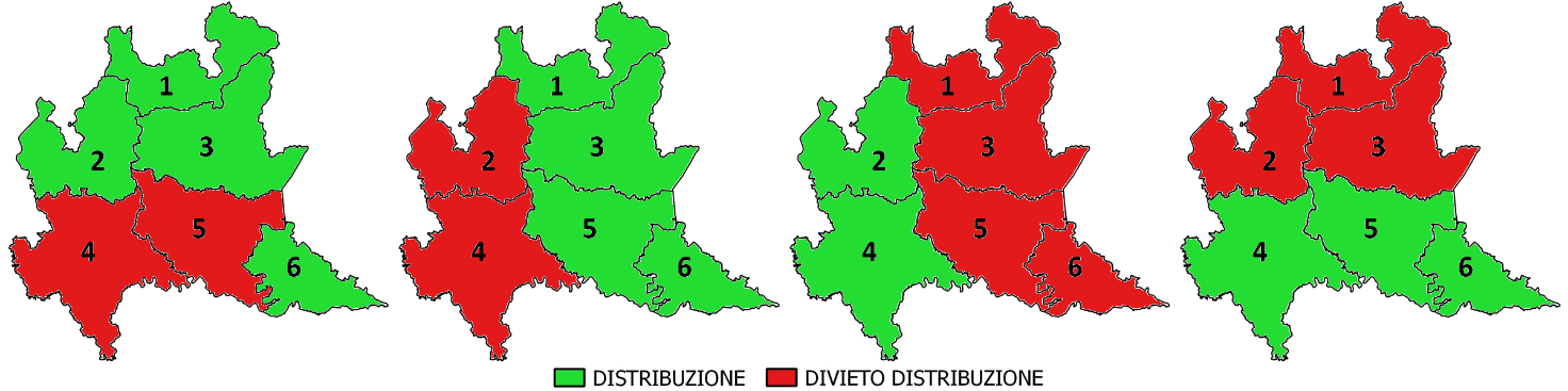 Figura 2: esempio di previsione per 4 giorni forma cartografica.