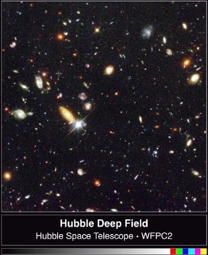 mezzo trilione di stelle Le piu lontane distano miliardi di anni luce Esse si allontanano, la
