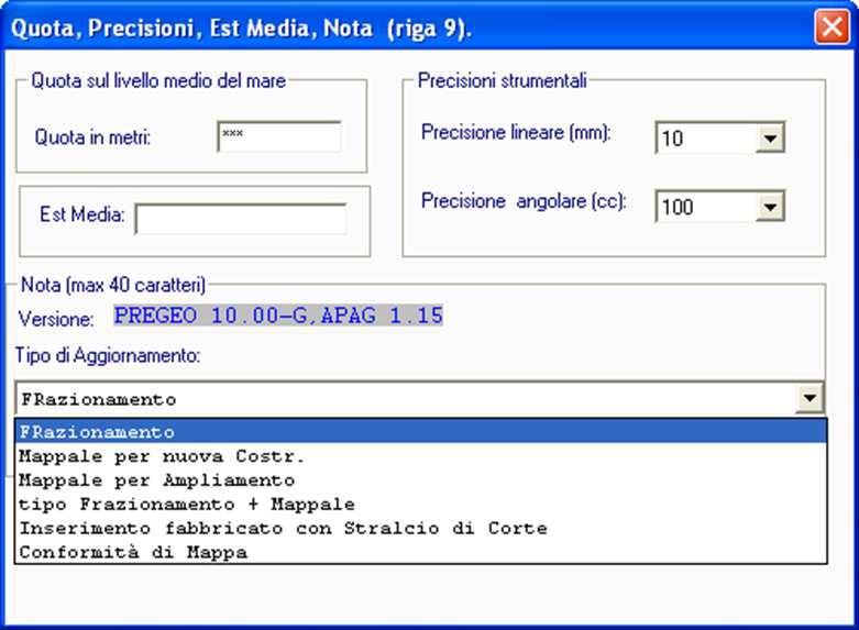 Con riferimento alla precedente classificazione, la scelta dell atto di aggiornamento deve essere effettuata secondo le