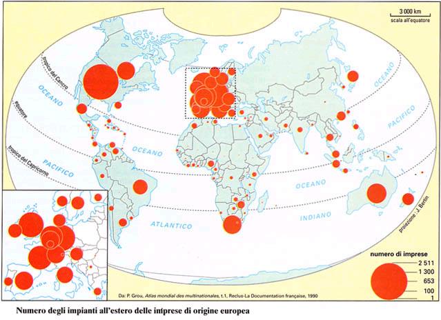 Il cartogramma unisce le informazioni di una carta geografica a quelle di un grafico; si possono da essi ricavare informazioni sia sulla