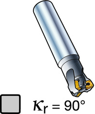 resa per spallamenti retti Diametro 20-80 mm CoroMill 490 RSATURA Weldon Cilindrico HSK Dimensione inserto, mm 8, 14 l 1 = lunghezza di programmazione Versione in millimetri Codice di ordinazione