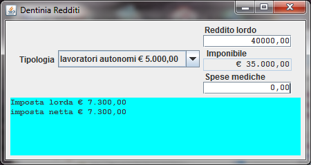 L applicazione deve reagire a qualunque modifica fatta su uno qualunque dei componenti attivi (la combo, i due campi di testo editabili),