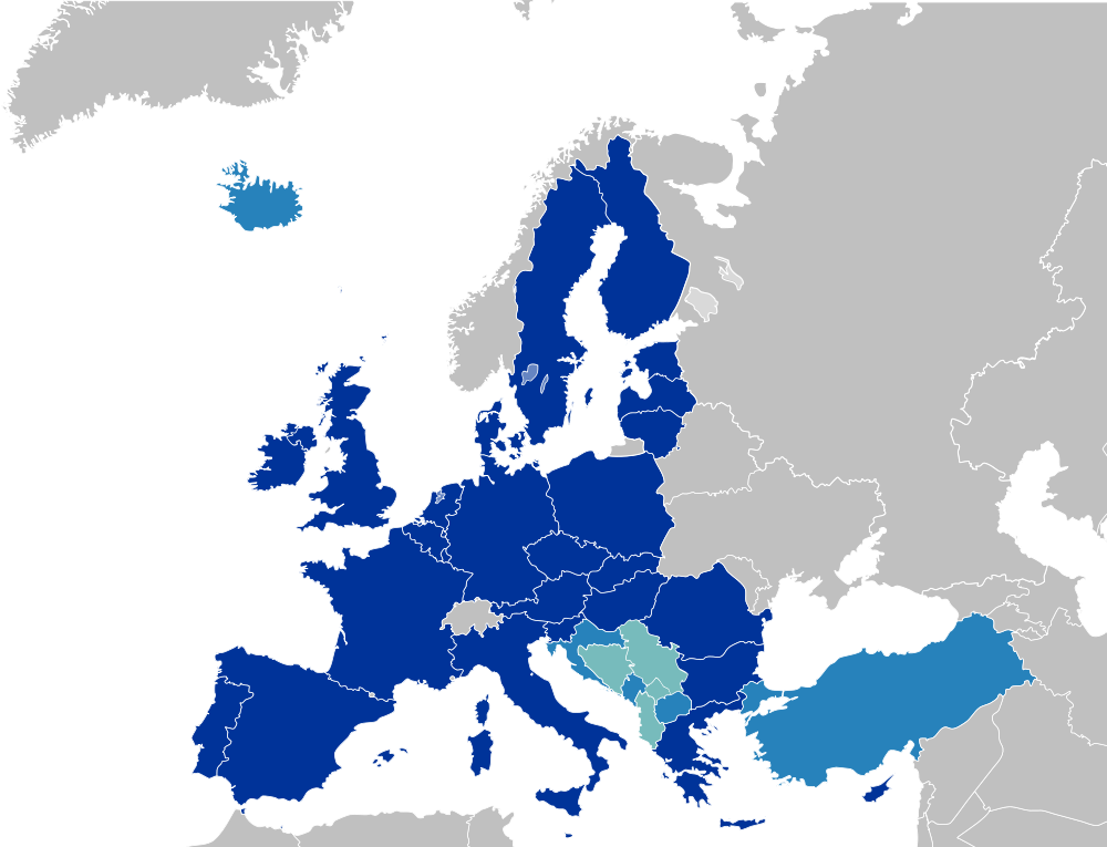 (*) La Comunità Economica Europea nasce 01.01.1958 con l entrata in vigore dei Trattati di Roma (25.03.1957). Sei Stati vi aderiscono: Belgio, Germania, Francia, Italia, Lussemburgo e Paesi Bassi.