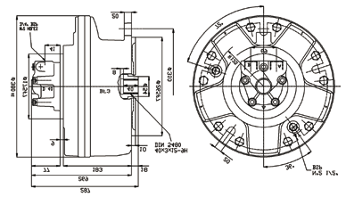 BF3 DIMENSIONID INGOMBRO DIMENSIONALDRAWING. CALETTATURE SPLINEDATA 40-3-12 DIN 5480 d 0 Ø36.0 +0.620 d 1 Ø40.0 H14 +0 +0.160 d 2 Ø34.0 H11 +0 A Ø5.25. d A Ø28.964 H11-0 d 3 Ø39.4 h11-0.160-0 d 4 Ø33.