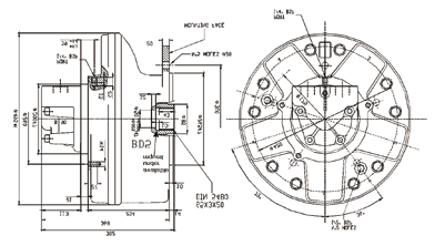 BD5 DIMENSIONID INGOMBRO DIMENSIONALDRAWING. CALETTATURE SPLINEDATA DIN 65-3-20 DIN 5480 55-2-26 DIN 5482 d 0 Ø60.0 Ø52.0 56 UNI 221 +0.740 +0.300 +0.030 d 1 Ø65.0 H14 Ø55.0 H12 Ø56.0 H7 +0 +0 +0 +0.