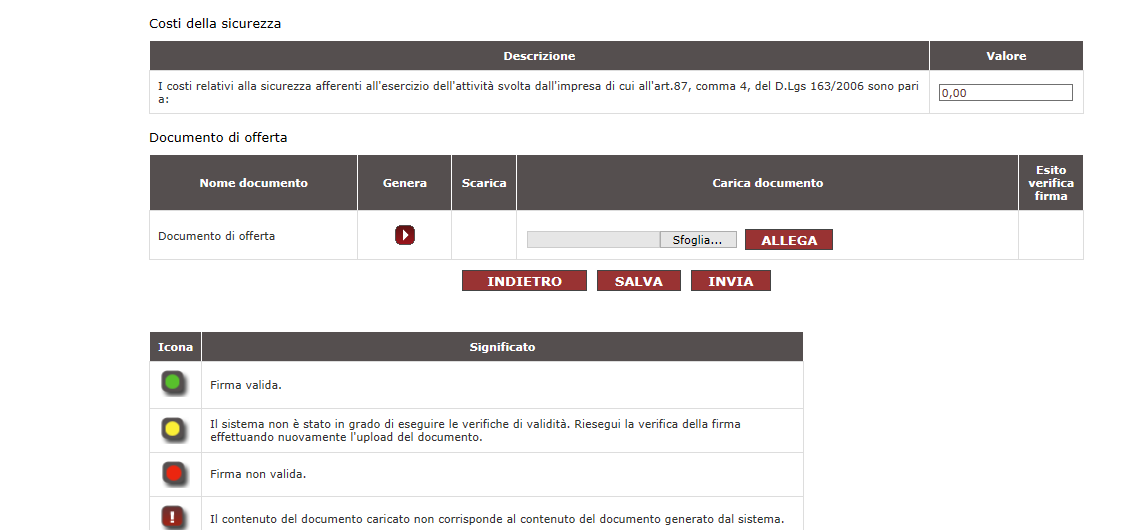 Procedi a inserire un valore e fai clic sul pulsante MODIFICA.