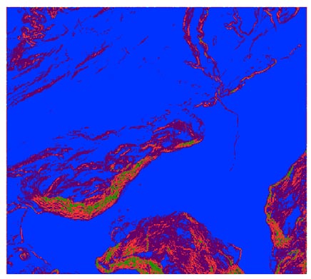 RASTER CALCULATOR Una volta elaborati i tre layer raster relativi alla permeabilità, uso suolo e