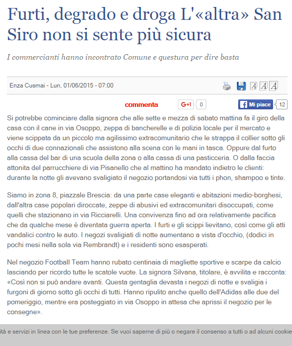 STIGMATIZZAZIONE E RAPPRESENTAZIONI