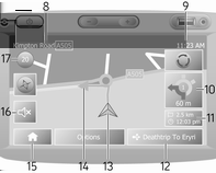 86 Navigazione Percorsi alternativi Itinerario Opzioni Vedere (NAVI 50 IntelliLink) "Configurazione del sistema di navigazione" di seguito.