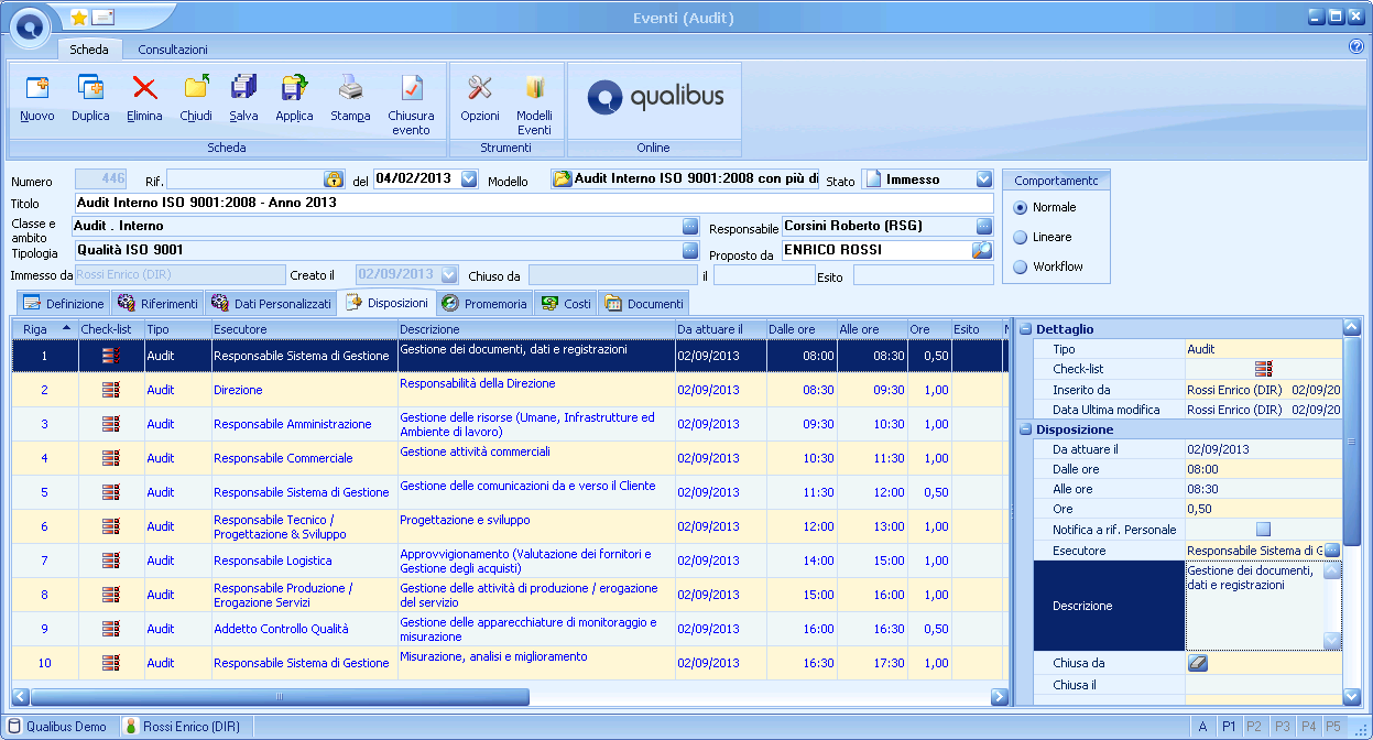 Programmazione dell audit 4.