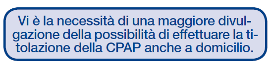 PERCORSO CLINICO-ASSISTENZIALE DELL OSAS NELL ADULTO IN ITALIA Dati relativi a 184 centri 80% sono dimensioni medio-piccole (centri ambulatoriali all interno di strutture di pneumologia) >50% valuta