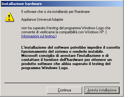 1) cliccare su Avanti 2) cliccare su Continua 2010