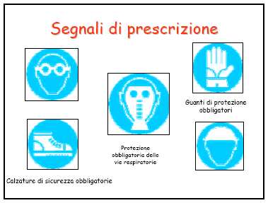 4. SEGNALETICA DI SICUREZZA Il sistema informativo deve essere standardizzato, allo scopo di ovviare alle difficoltà dovute alla eventuale presenza di persone prive di un linguaggio comune, oppure