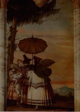 STILI DI VITA Passeggiata estiva 1757 Giandomenico Tiepolo [affresco Vicenza] tanto son fallaci i sensi del corpo che spesso