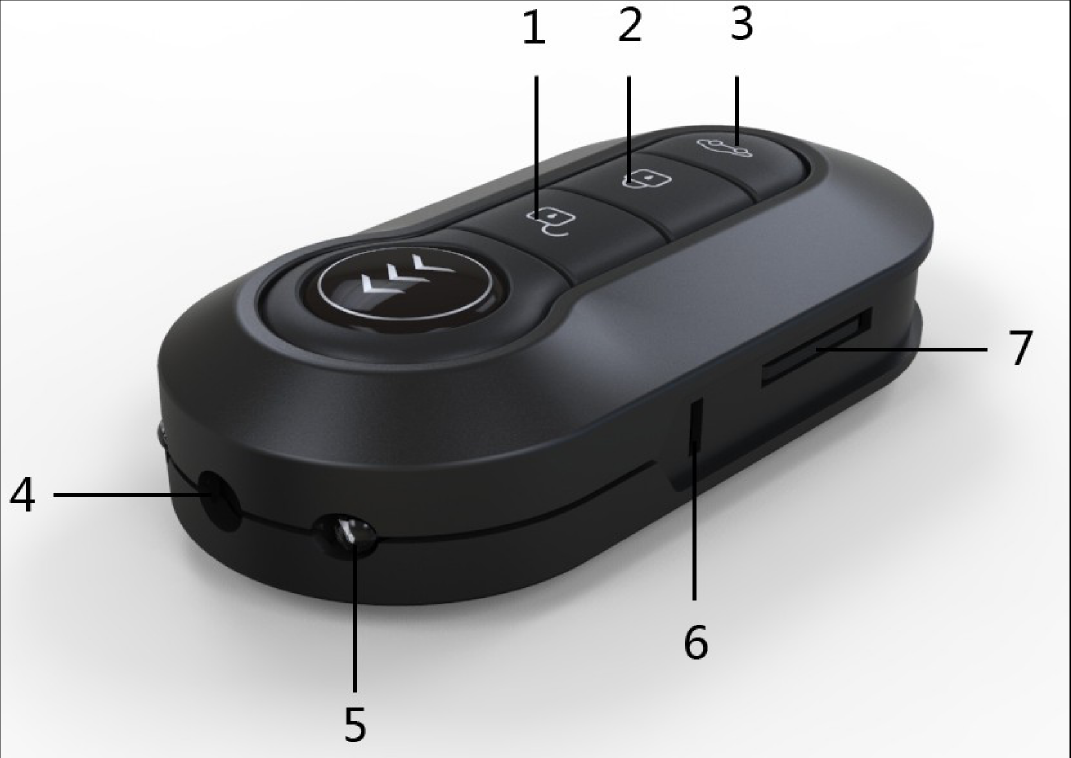 MC3162 MICROTELECAMERA FULL HD INFRAROSSI CON VIDEOREGISTRATORE SD NASCOSTA IN TELECOMANDO Istruzioni per l'uso Questo prodotto è un mini DVR con telecamera Full HD che ha le sembianze di un