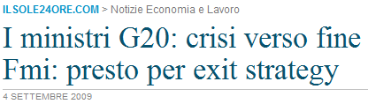 2009: la crisi globale e la ripresa Nasdaq Borsa Italiana: Ftse Mib