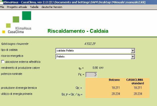 Il nuovo Programma CasaClima: PROCASACLIMA- Sistemi di riscaldamento Das