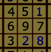 Sudoku: regola n 2 Anche ogni regione deve contenere i numeri compresi da 1 a 9.