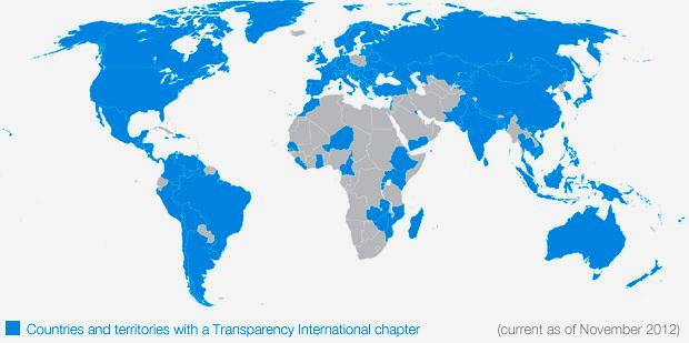 TRANSPARENCY INTERNATIONAL L Organizzazione Non Governativa leader nel Mondo nel contrasto alla corruzione. Fondata nel 1993 è presente in oltre 100 Paesi.