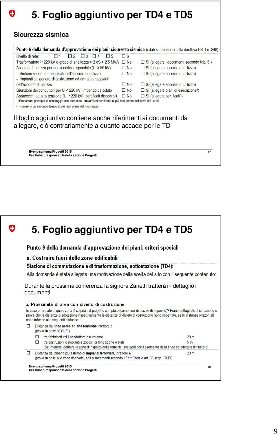 quanto accade per le TD 17 5.