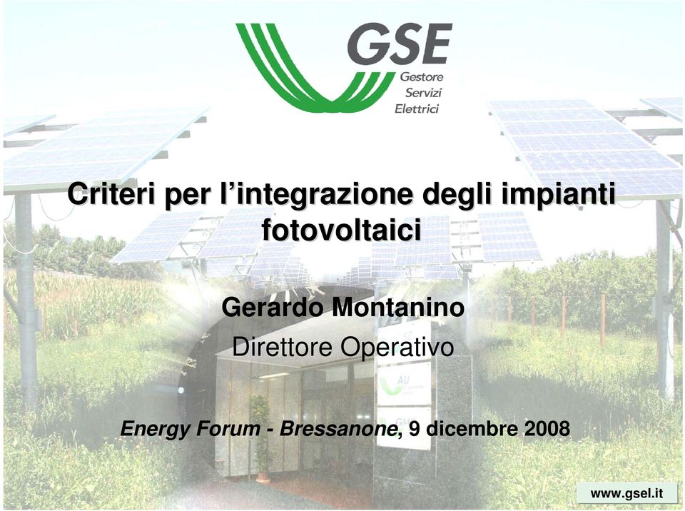 Montanino Direttore Operativo Energy