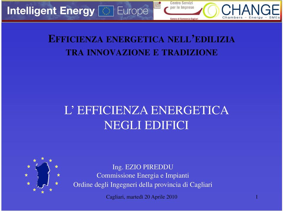 EZIO PIREDDU Commissione Energia e Impianti Ordine degli