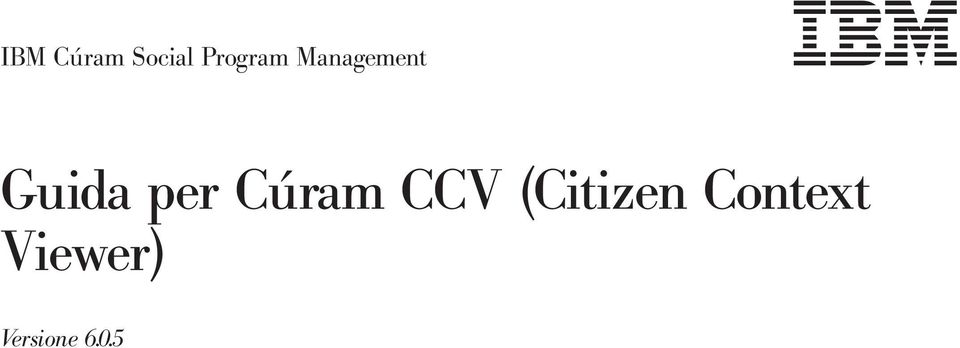 Guida per Cúram CCV