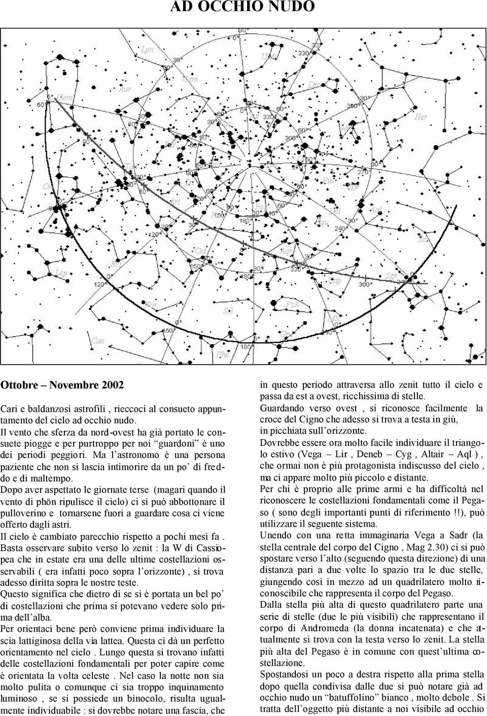 Ma l astronomo è una persona paziente che non si lascia intimorire da un po di freddo e di maltempo.