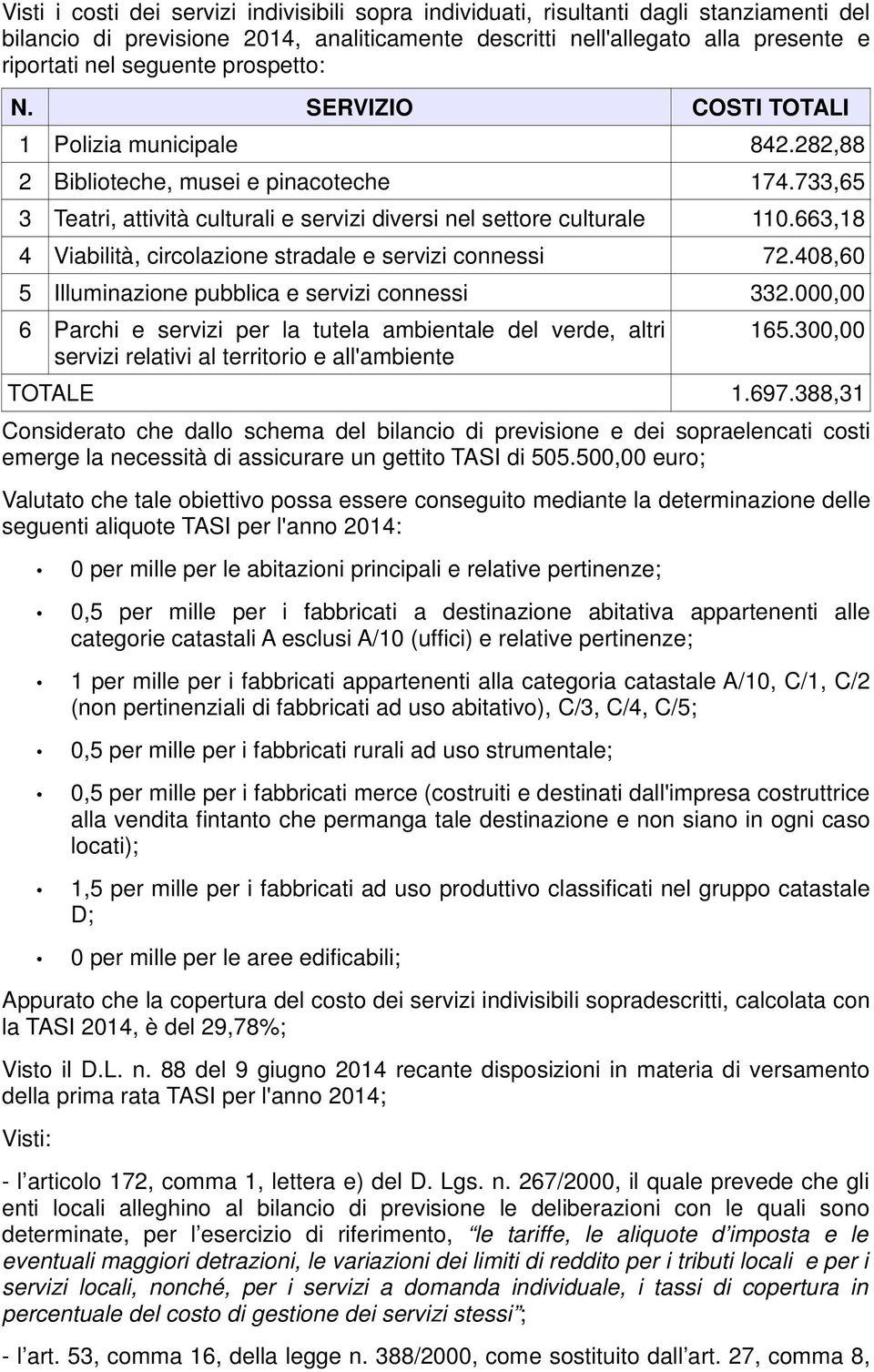 663,18 4 Viabilità, circolazione stradale e servizi connessi 72.408,60 5 Illuminazione pubblica e servizi connessi 332.