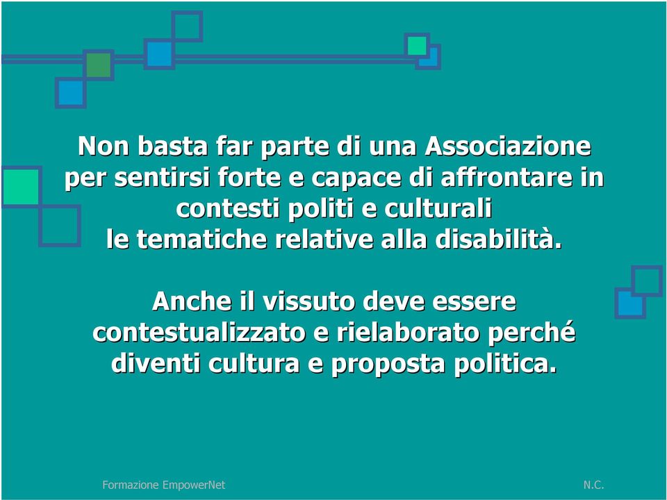 tematiche relative alla disabilità.