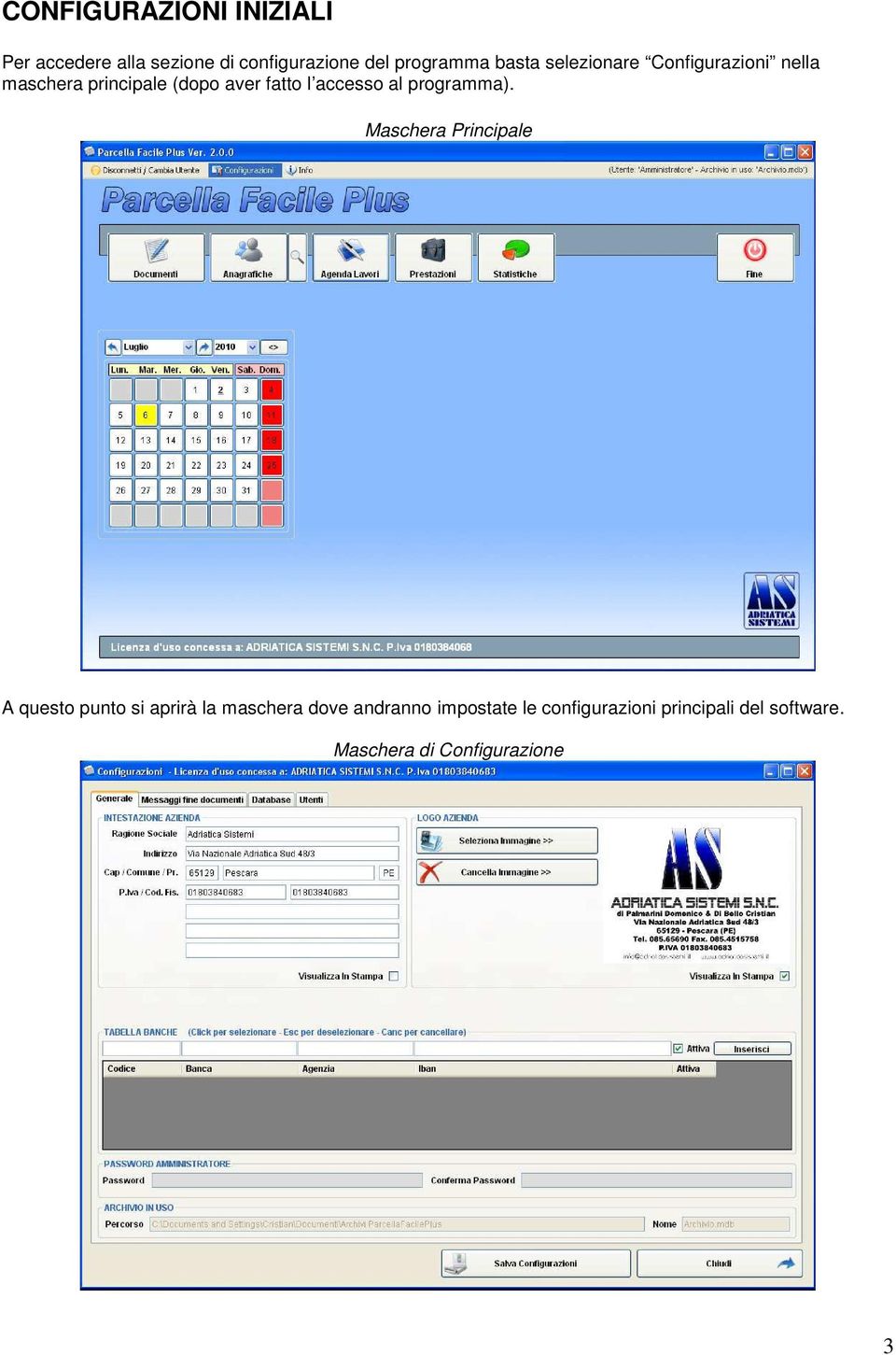 accesso al programma).