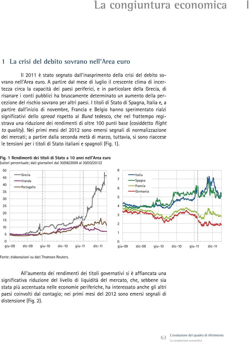 della percezione del rischio sovrano per altri paesi.