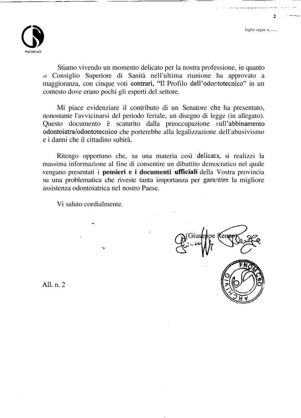 Profilo dell'odontotecnico" in un contesto dove erano pochi gli esperti del settore.