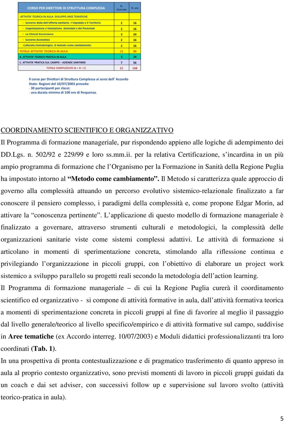 Il Metodo si caratterizza quale approccio di governo alla complessità attuando un percorso evolutivo sistemico-relazionale finalizzato a far conoscere il pensiero complesso, i paradigmi della