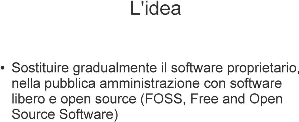 amministrazione con software libero e