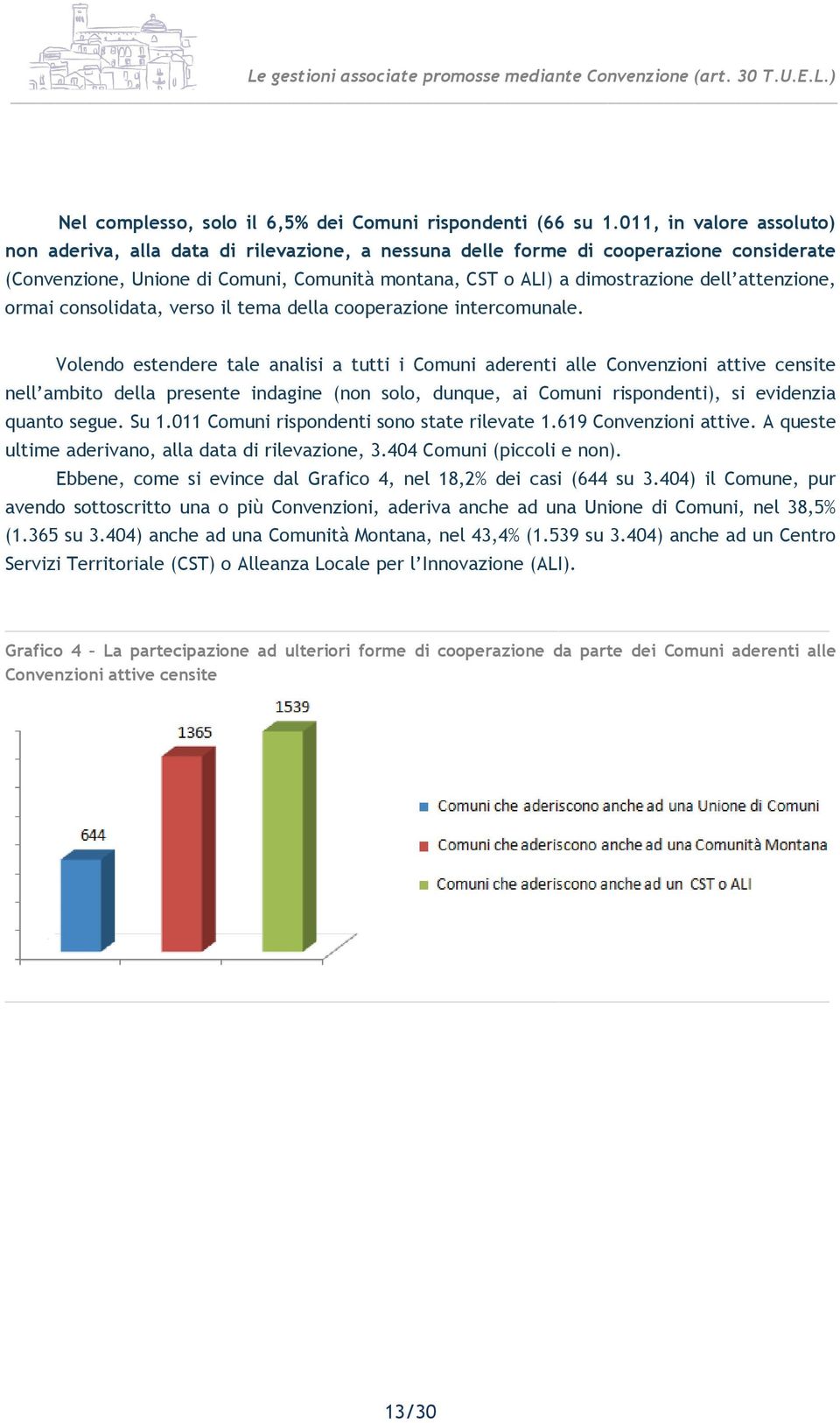 attenzione, ormai consolidata, verso il tema della cooperazione intercomunale.