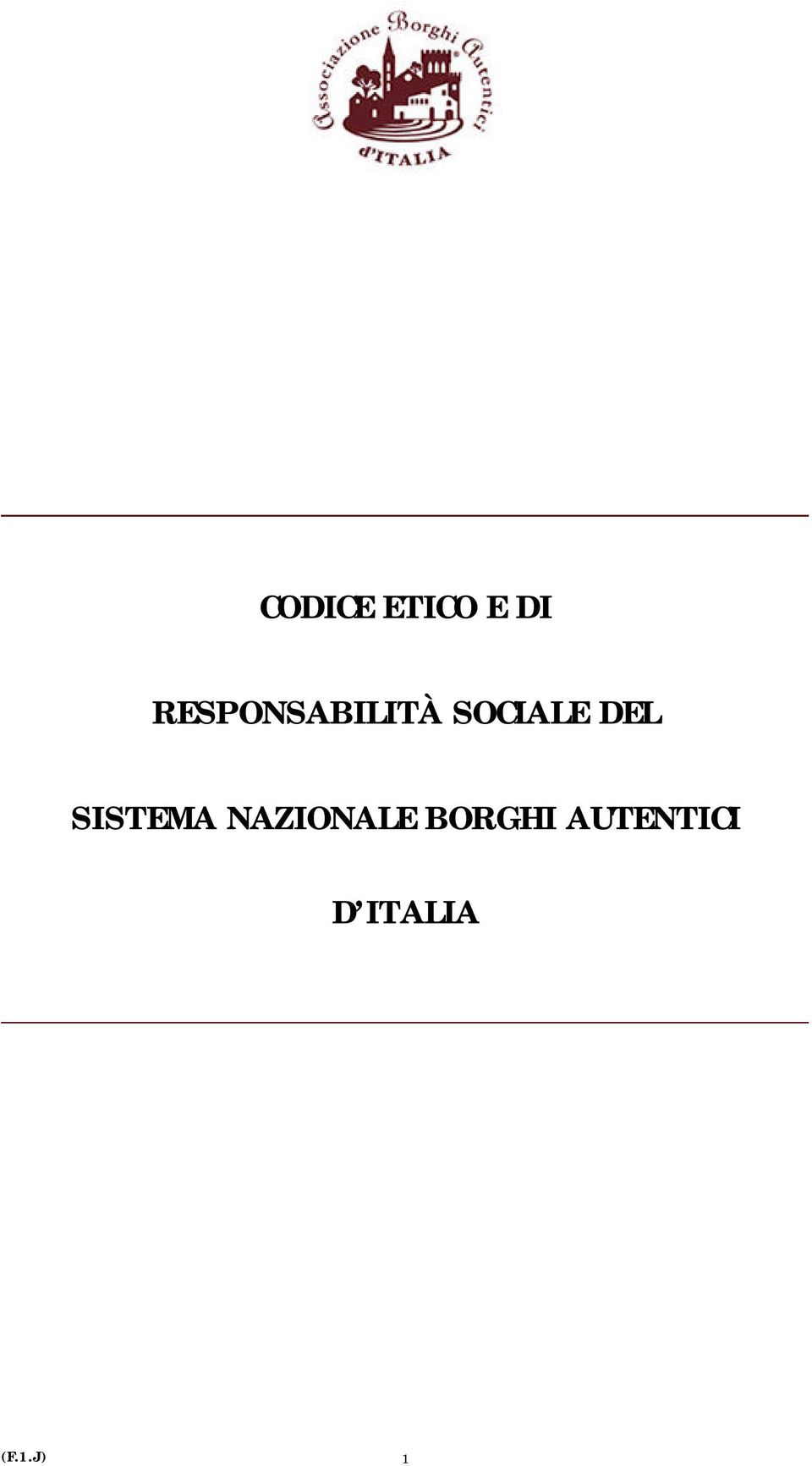 DEL SISTEMA NAZIONALE