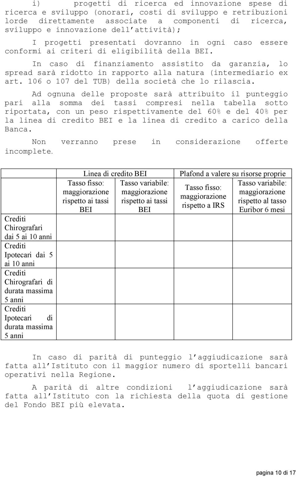 In caso di finanziamento assistito da garanzia, lo spread sarà ridotto in rapporto alla natura (intermediario ex art. 106 o 107 del TUB) della società che lo rilascia.