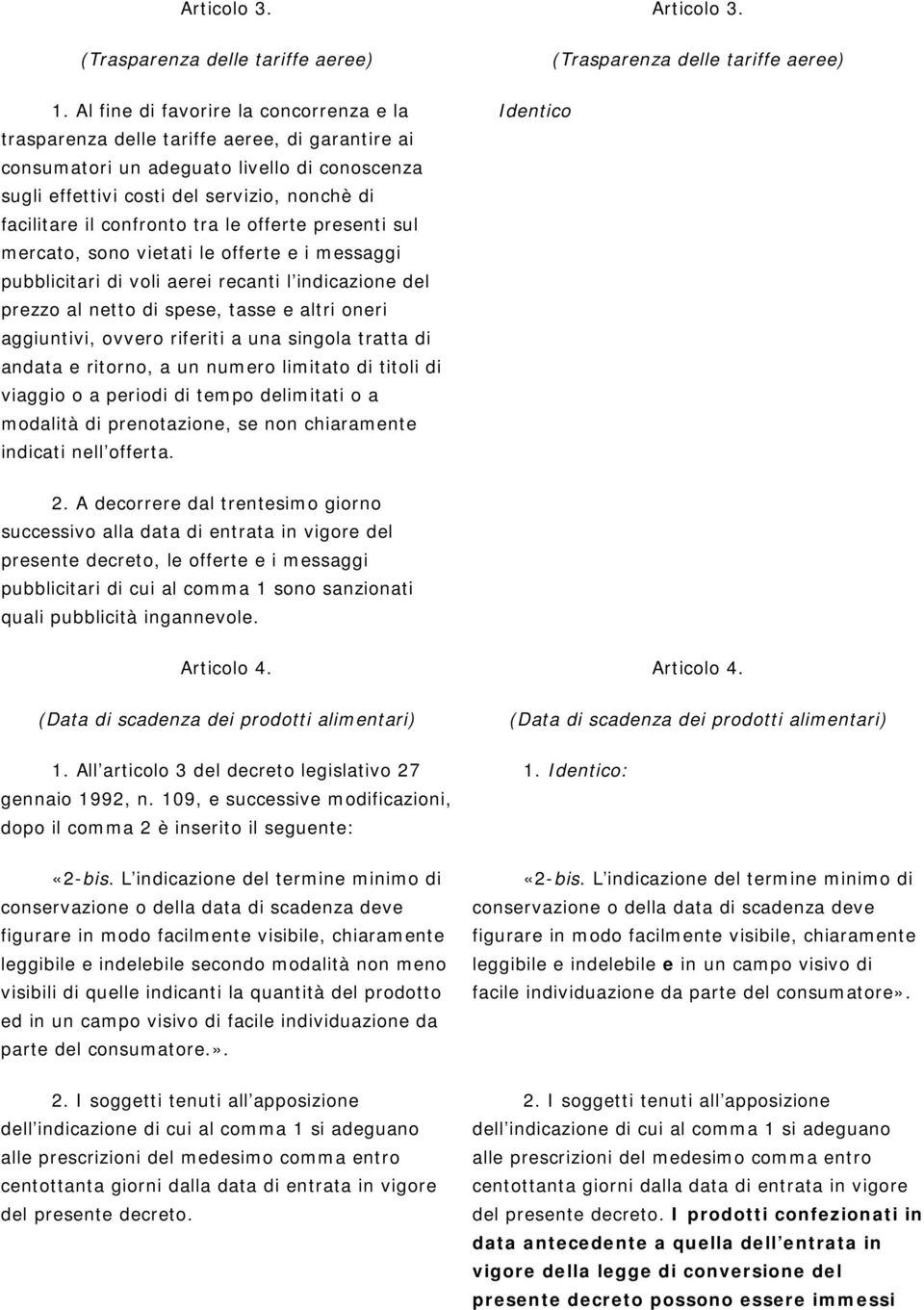 confronto tra le offerte presenti sul mercato, sono vietati le offerte e i messaggi pubblicitari di voli aerei recanti l indicazione del prezzo al netto di spese, tasse e altri oneri aggiuntivi,