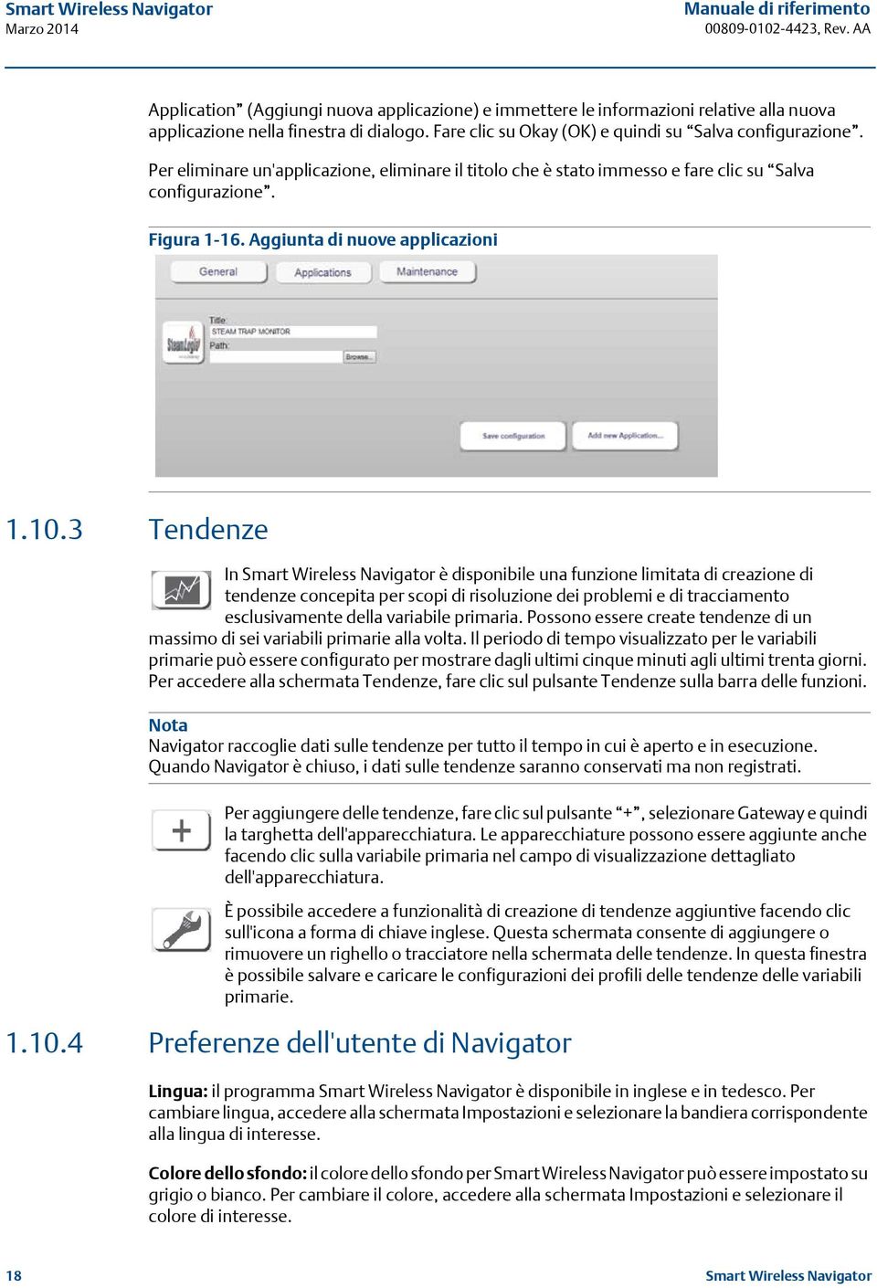 Aggiunta di nuove applicazioni 1.10.