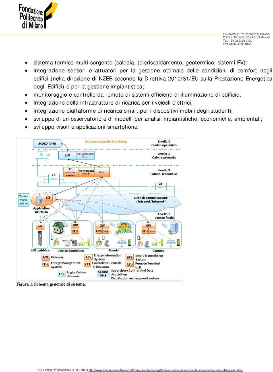 sistemi efficienti di illuminazione di edificio; integrazione della infrastrutture di ricarica per i veicoli elettrici; integrazione piattaforme di ricarica smart per i dispositivi