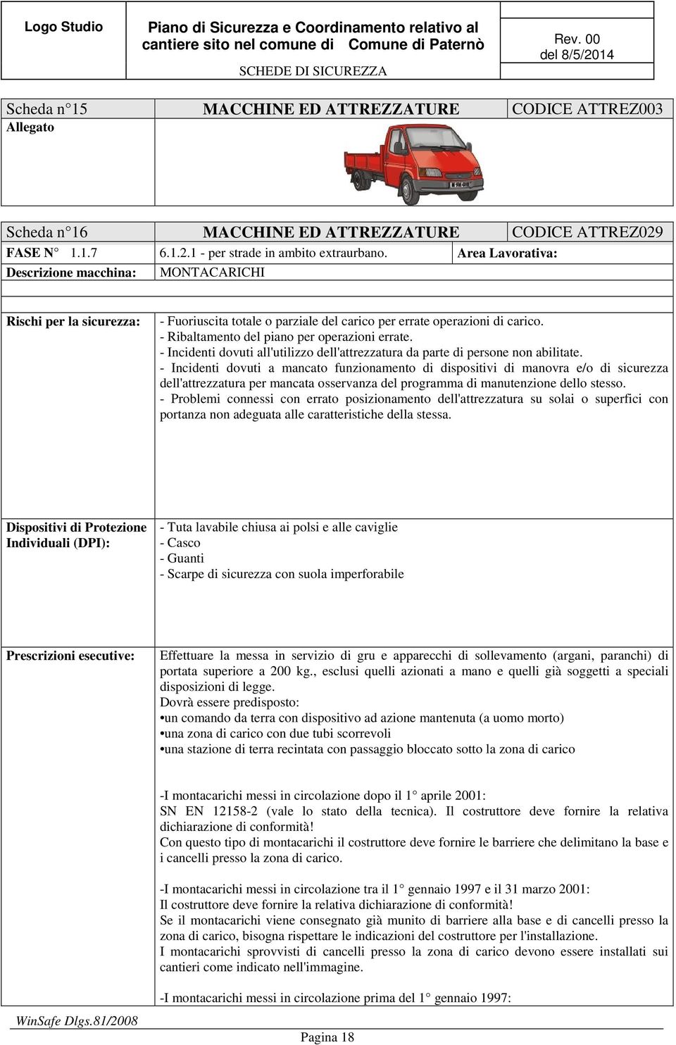 - Incidenti dovuti all'utilizzo dell'attrezzatura da parte di persone non abilitate.