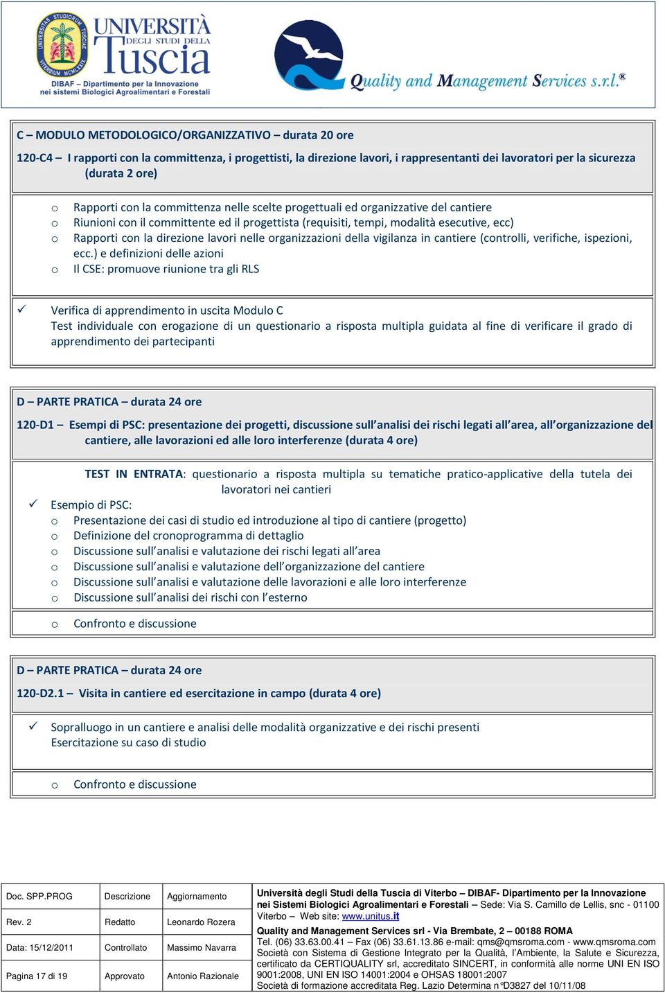 della vigilanza in cantiere (cntrlli, verifiche, ispezini, ecc.