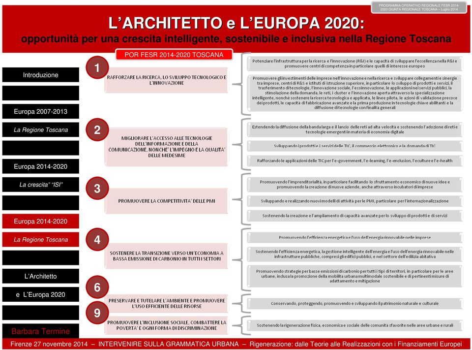 REGIONALE TOSCANA Luglio 2014