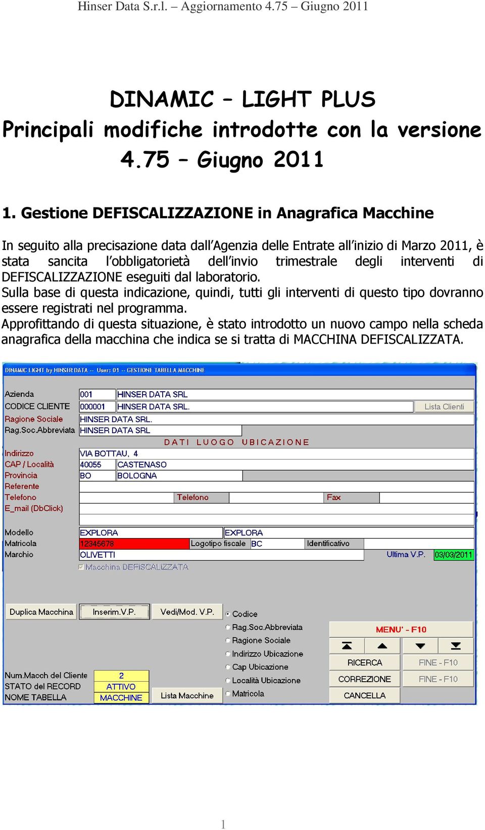 obbligatorietà dell invio trimestrale degli interventi di DEFISCALIZZAZIONE eseguiti dal laboratorio.