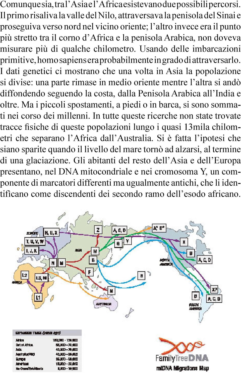 Arabica, non doveva misurare più di qualche chilometro. Usando delle imbarcazioni primitive, homo sapiens era probabilmente in grado di attraversarlo.