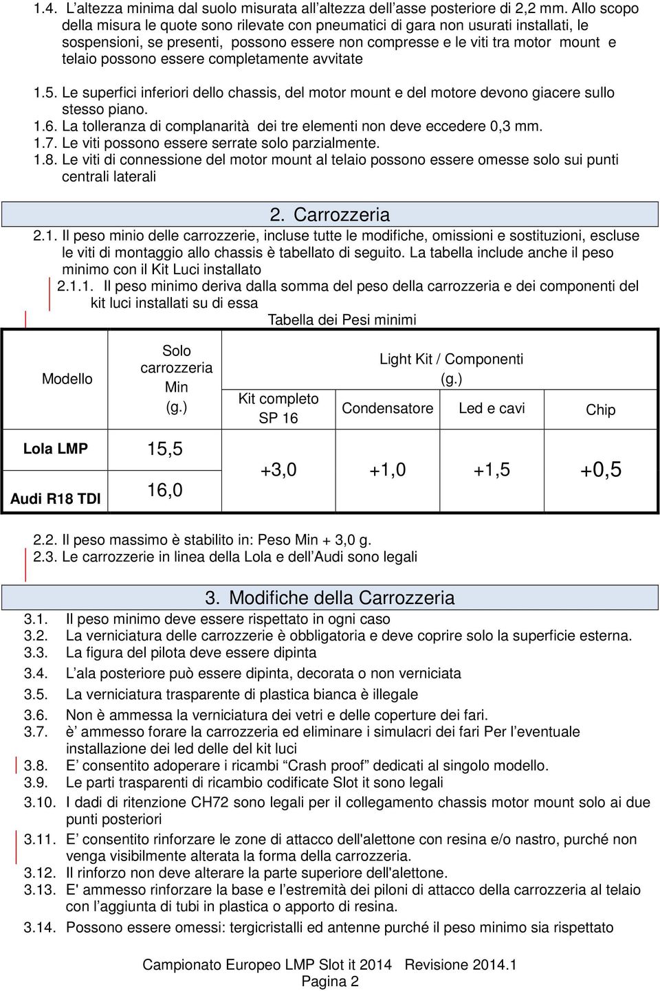 essere completamente avvitate 1.5. Le superfici inferiori dello chassis, del motor mount e del motore devono giacere sullo stesso piano. 1.6.