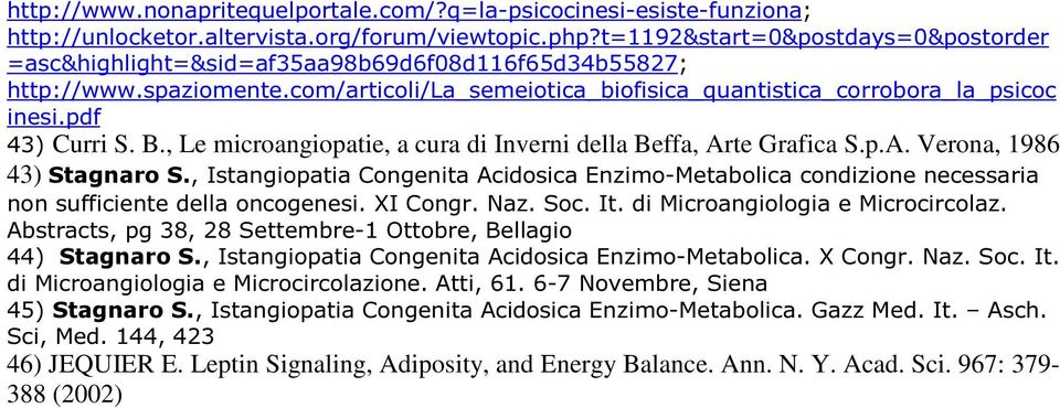pdf 43) Curri S. B., Le microangiopatie, a cura di Inverni della Beffa, Arte Grafica S.p.A. Verona, 1986 43) Stagnaro S.