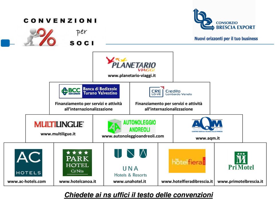 servizi e attività all internazionalizzazione www.multiligue.it www.autonoleggioandreoli.