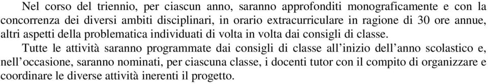 dai consigli di classe.